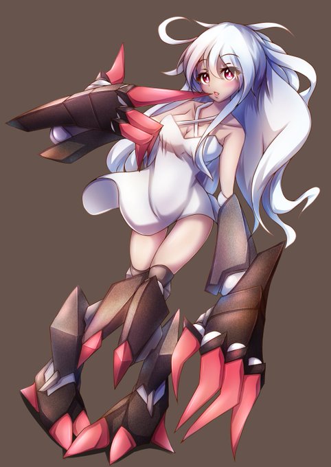 大昔はこういうのも描いてたなーと、また画像フォルダ内から発掘。パッと見で人外キャラ、最近描いてないなあ 