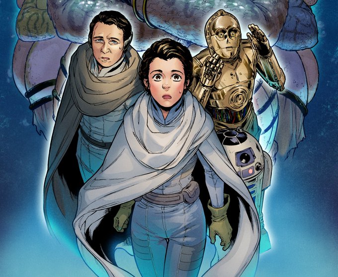 【更新】LINEマンガ「STAR WARS/レイア-王女の試練-」第7話(前編)が公開されております。大事件発生のオノアム編は収束へ向かい、レイアはようやくオルデランに帰れますのでお出迎えは2Vさん…空気読めないキャラはセリフで遊べるので描いてて楽しいです😆読んでね〜!
https://t.co/dUQirUa4R2 