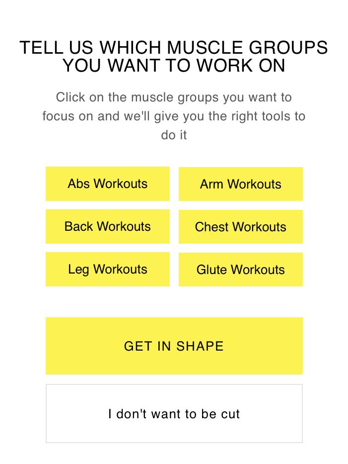 the only way to close this pop-up is to select “I don’t want to be cut”