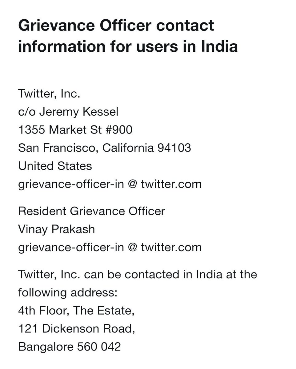 news24tvchannel's tweet image. Twitter ने भारत में विनय प्रकाश को Grievance Officer नियुक्त किया, साथ ही नए IT कानून के हिसाब से भारत का स्थानीय पता भी दिया 

#Twitter #itrules2021