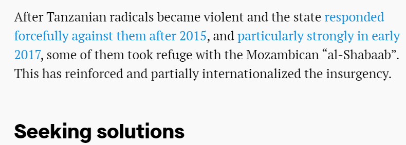 Chahali's tweet photo. Terror in Mozambique: #MKIRU factor? https://t.co/1Gc7ekkwvl