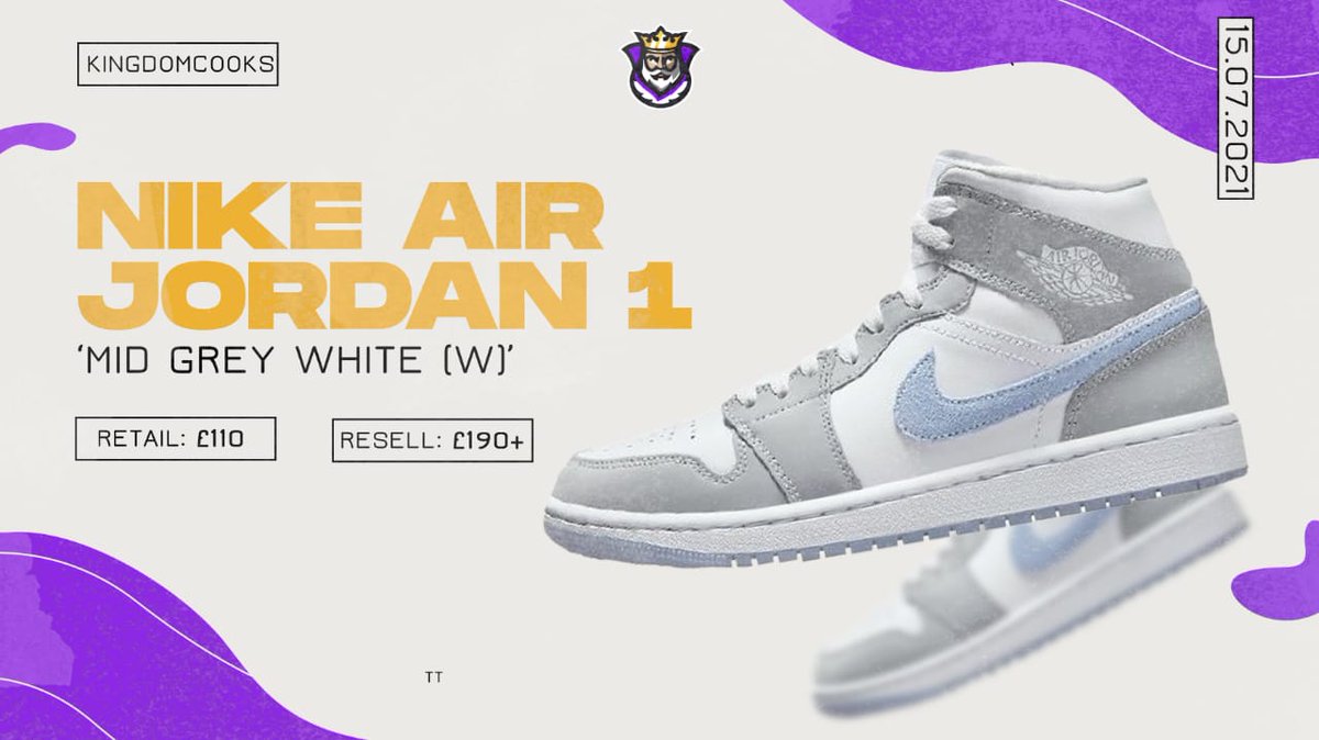 NIKE AIR JORDAN 1
'Mid Grey White' for womens.🆕

Classic design, injecting some newness into the familiar design. Grab yours now!☑️

RT+TAG+LIKE=surprise in your DMs