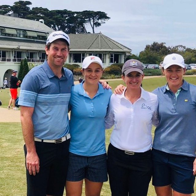 Memories of a great day at <a href="/VicGolfClub/">Victoria Golf Club</a> with the Wimbledon Champ <a href="/ashbarty/">Ash Barty</a> @Karrie_Webb <a href="/staceykeats/">Stacey Peters</a>