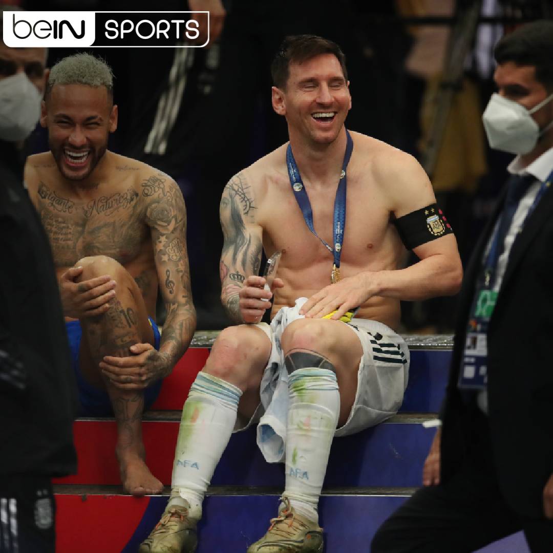 beINSPORTS_EN's tweet photo. Friends reunited! π
Plenty of love between Neymar and Leo Messi at full-time.
Highlights π
https://t.co/KHin3myzmc
#beINCOPA #CopaAmerica https://t.co/Dros38pRtj