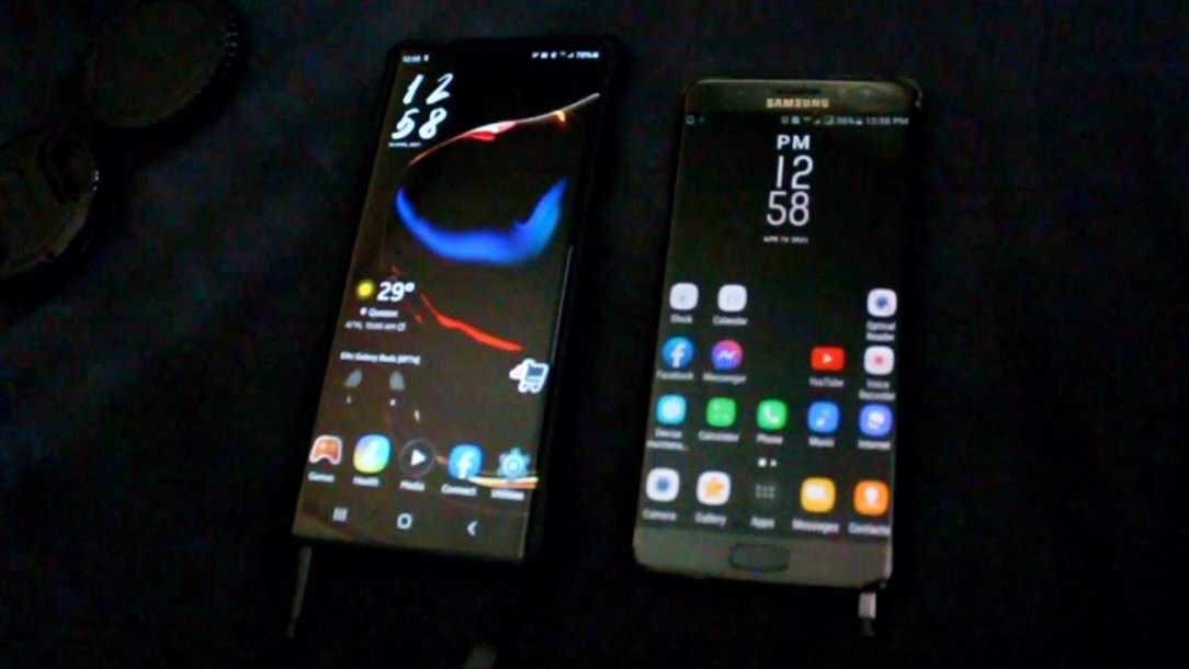 juiceup's tweet image. ..#SamsungNote7 #FirstEdition #KoreanVariant beside my #SamsungNote20Ultra5G ❤
..never turned mine in 👍🏼
..its already been 5 YEARS now.
..yet they believed ALL OF THEM EXPLODED.. 🤣
..its still a gorgeously thin phone even  compared to the latest iPhone.