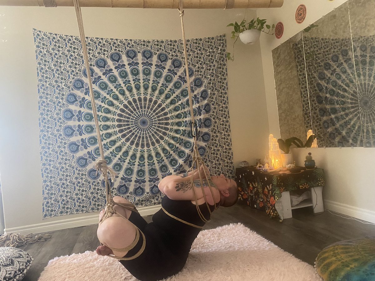 Recently I have found shibari.  To be bound. To be held.  To feel the ropes against my skin. This modality is healing for me. 
Have you experienced shibari before?