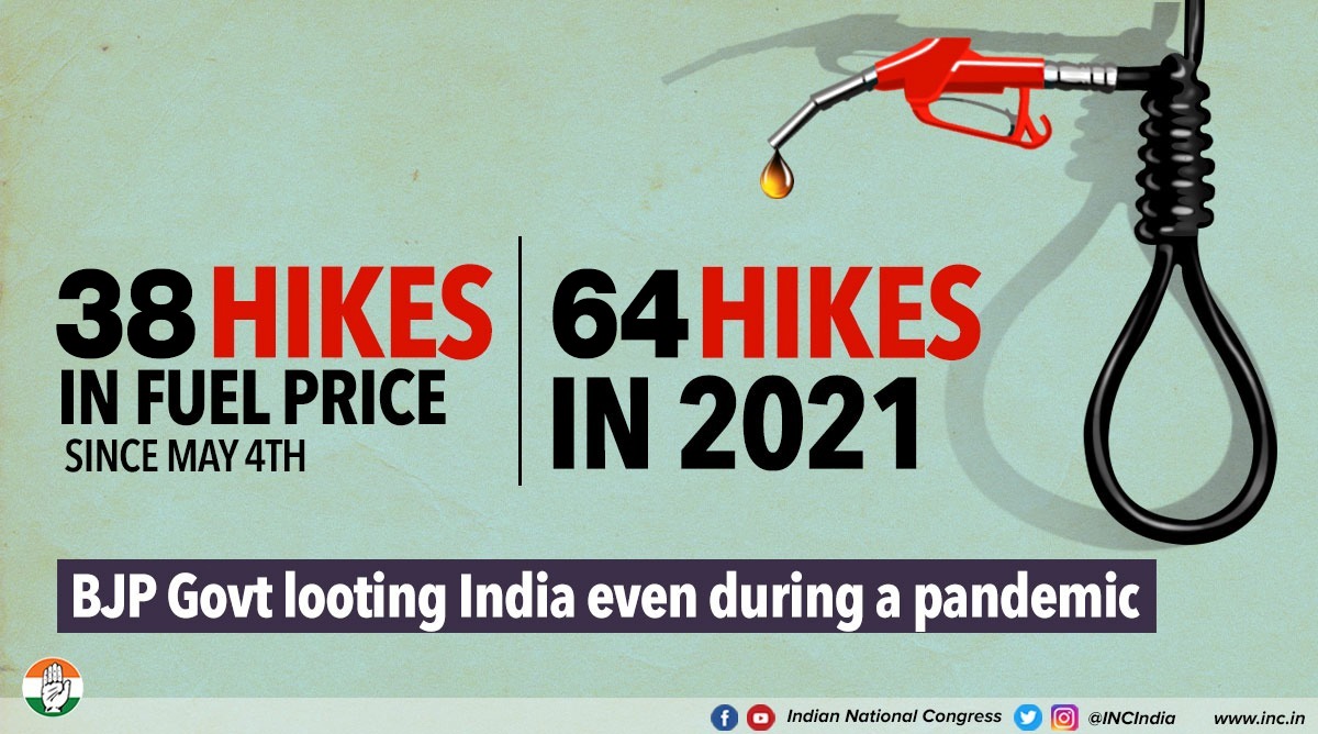 INCGoa's tweet photo. How does the govt justify 300% Excise duty on fuel?

It takes a whole new level of cruel to loot people during an ongoing crisis.

#देश_महंगाई_पर_मांगे_जवाब https://t.co/CuyZfeuGon