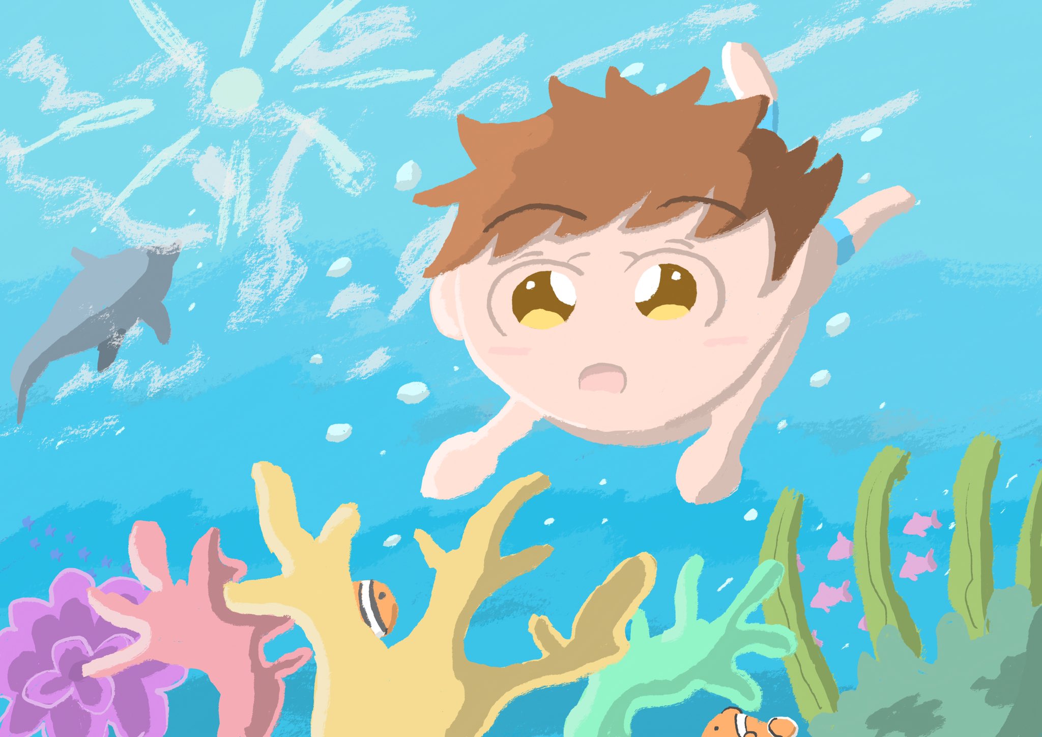 Twitter 上的 Aki こちらは趣味垢でーす 海の中でサンゴ礁を見つけた男の子 イラスト イラストレーター かわいいイラスト イラスト好きな人と繋がりたい みんなで楽しむtwitter展覧会 T Co Xyjkvyvpw7 Twitter