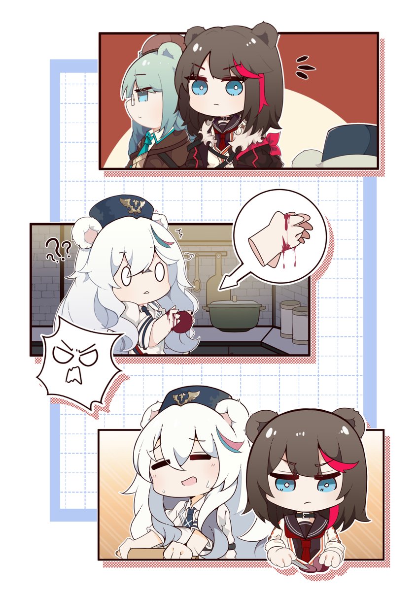 My entry for @AK_Culinary, I did it around last year? November IIRC

Featuring Ursus Students (RosaZima focused because y'know, i'm their shipper)

also the novelties that i did.

#明日方舟 #アークナイツ #Arknights 