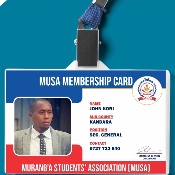 morefair_'s tweet photo. MT. KENYA BREAKING NEWS: Murang'a Students Association (MUSA). The Most Vibrant COMRADES Association in Murang'a County and in Central, West and East of  Mt. Kenya Unvails its unbound  leaders for their outstanding Sefless devotion in Agitating  for Students rights. Hongera🤜 https://t.co/U5n9sJeYJa