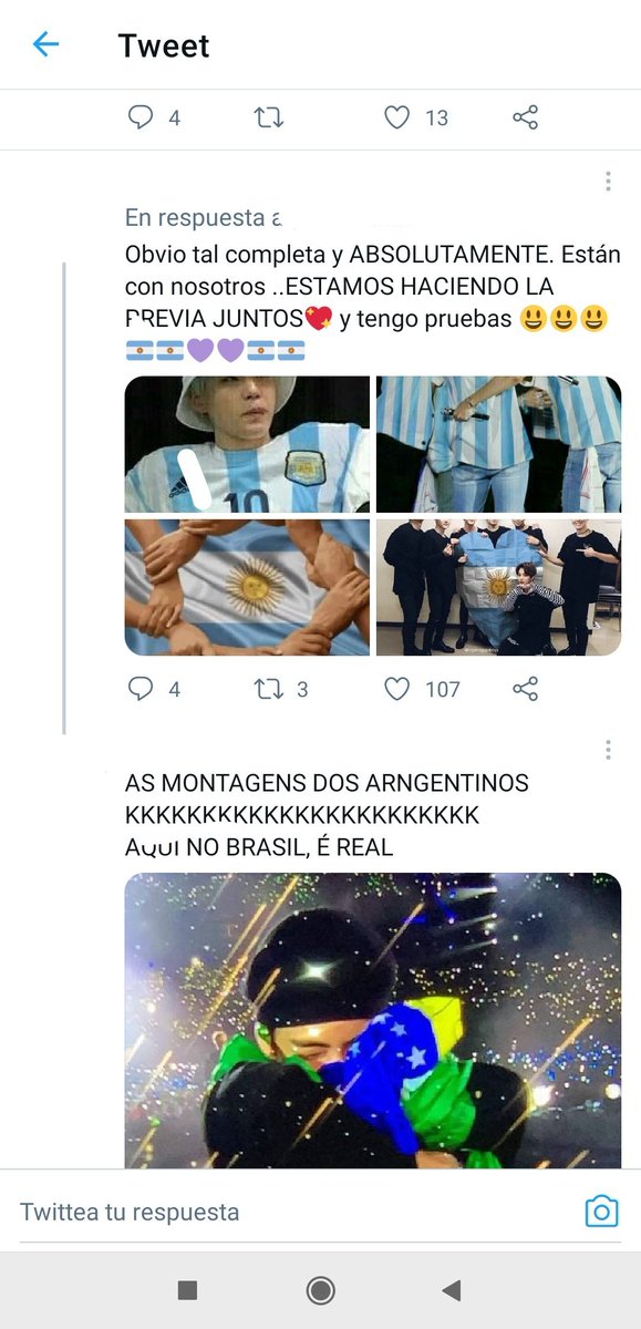 Yoonyoontg_'s tweet photo. No puedo creer que por un partido estén así pero... Me río con las respuestas JSJSJSJAJAJ me siento mal 😭
En fin, stream PTD
#BTS_twt #STREAMPERMISSIONTODANCE #PermissonToDance @bts_bighit https://t.co/kUJLrnenaI