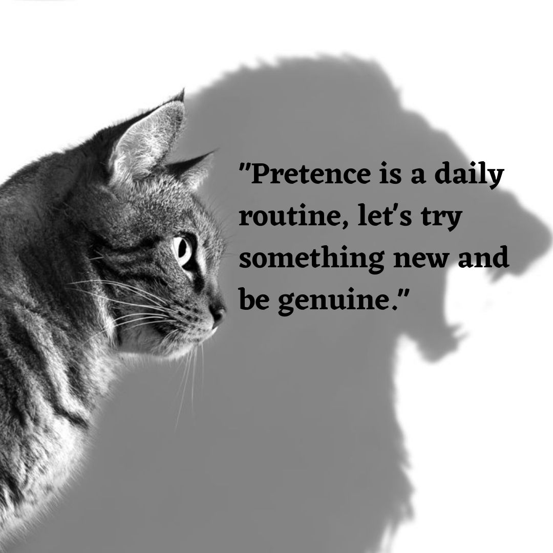 _Ecrivaine3's tweet photo. The world's expectation of us often lead us to #pretend lets just be #ourselves for a #change https://t.co/BhVFXh77f6