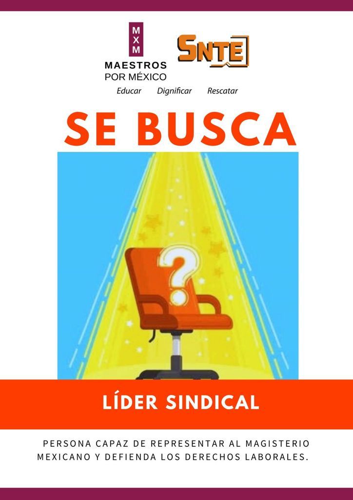 1988_nadir's tweet photo. En el #SNTE la silla está vacía o le quedó grande al cobrador de cuotas sindicales  del gremio más importante de América Latina.
#FelizSábadoATodos
#RenovaciónSindical
#MXM #Educar #Dignificar #Rescatar https://t.co/c8R7MmH3UN