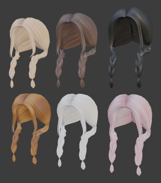 Over The Shoulder Hair With Braid In Blonde's Code & Price - RblxTrade