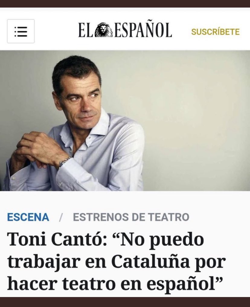 TrisUlloa's tweet image. Eso es falso, @Tonicanto1. He trabajado en castellano en teatros de Barcelona como el Romea, el Goya o el mismísimo @teatrelliure, siempre en castellano. Adoro trabajar allí. Eso sí: el público catalán (no sólo el de Barna) no es nada fácil, hay que ganárselo.