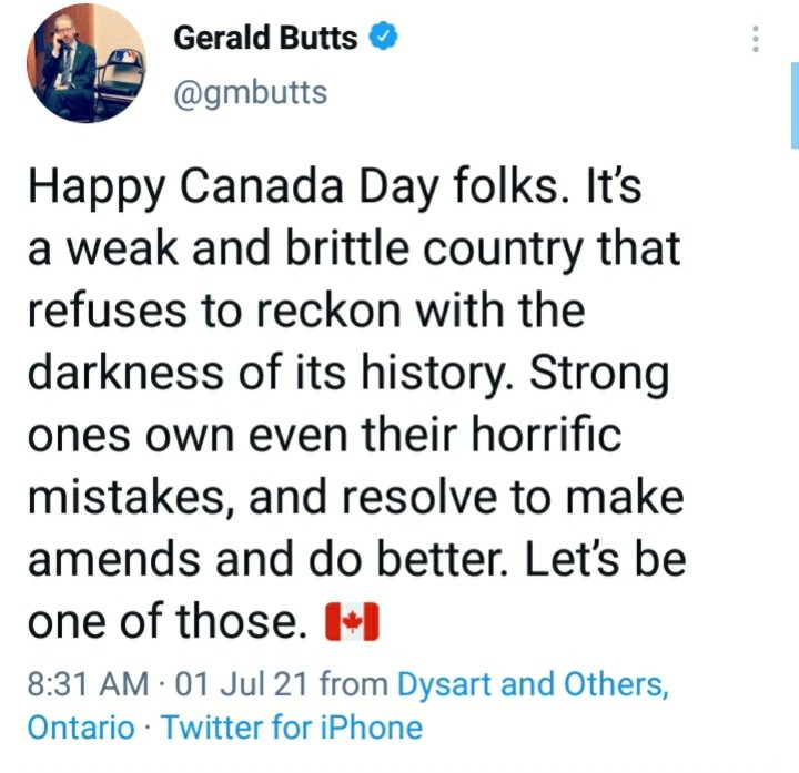 MikeGeraghty67's tweet photo. This putz refers to Canada as "weak and brittle".
An Anti-Canadian who, like his protégé, Trudeau, longs for the destruction of our great country.
Projecting the evil Trudeau legacy onto us.
It's time Gerry Butts and his ilk were shunned & exiled.
#TrudeauMustGo
#cdnpoli https://t.co/TERjUoHCf6