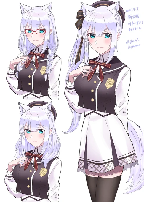 新衣装と新髪型すごく可愛いです
 #白雪みしろ新衣装 #みしろんあーと 
