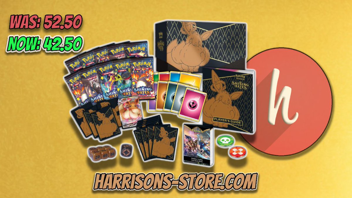 StoreHarrisons's tweet image. Shining, Sparkling, Colourful ✨
Pokemon Shining Fates, has tons of Shiny Pokemon for you to collect, including the Shiny Charizard Vmax!🔥
Start here with The Shining Fates Elite Trainer Box containing 10 Packs!
@ Harrisons-store.com
#Pokemon #PokemonTCG #SmallBusiness