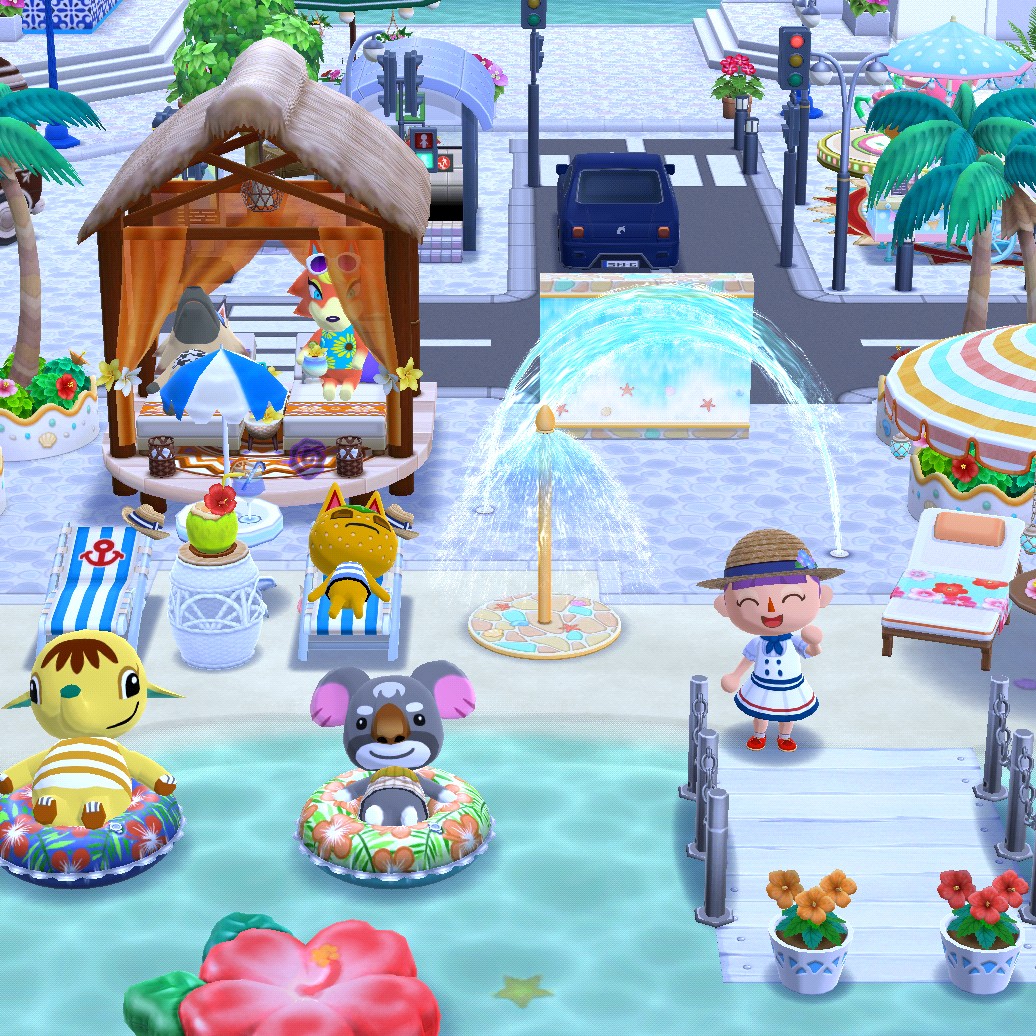 ポケ森 ガーデンイベント かっぺいとサマーリゾート バケーション の家具を使ったレイアウトまとめ レイアウト まとめ ポケ森攻略まとめブログ