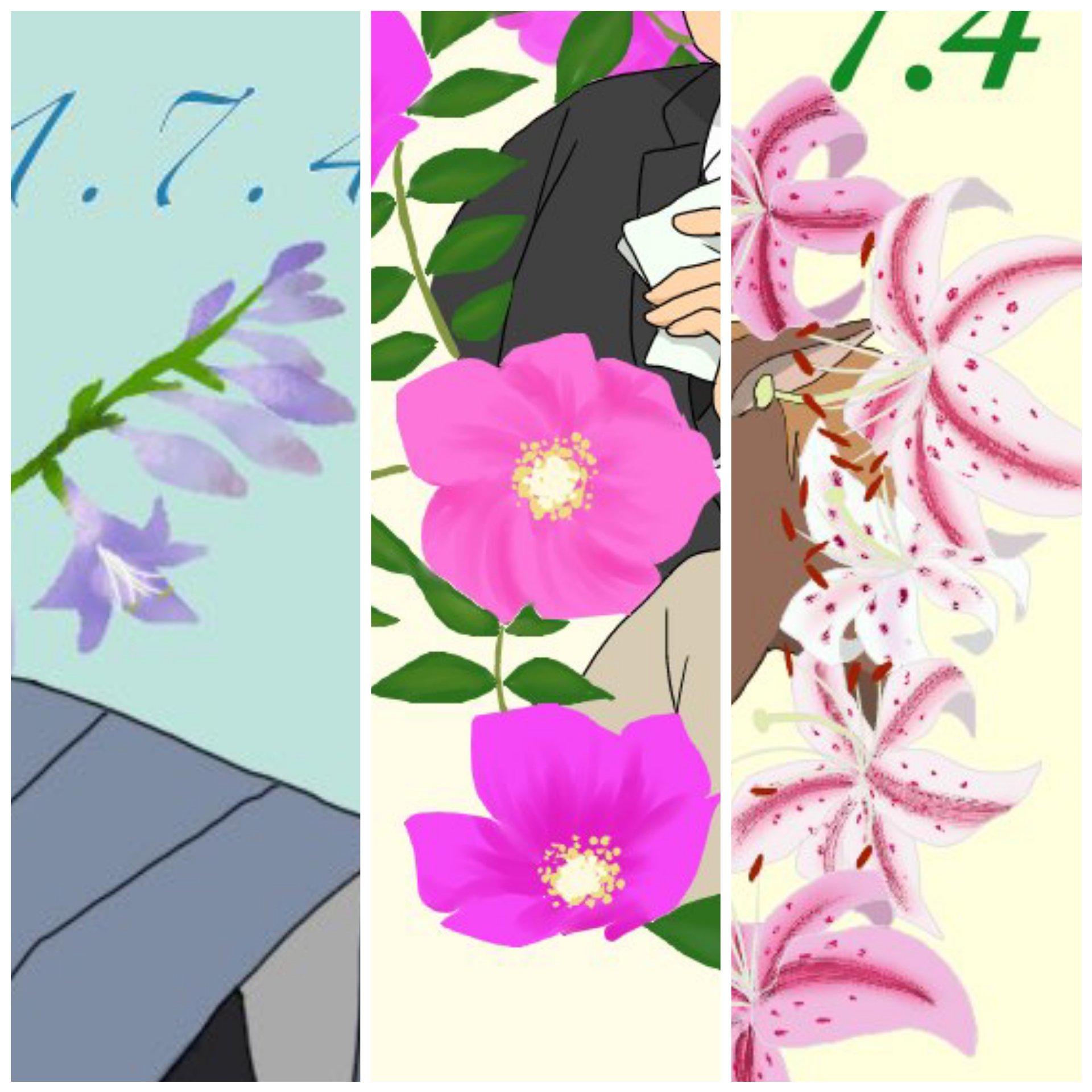 のらり 誕生花って調べるたびに違うので毎年違う花描いてる ハナギボシ ハマナス カノコユリでした T Co Sp2sb4wfqa Twitter