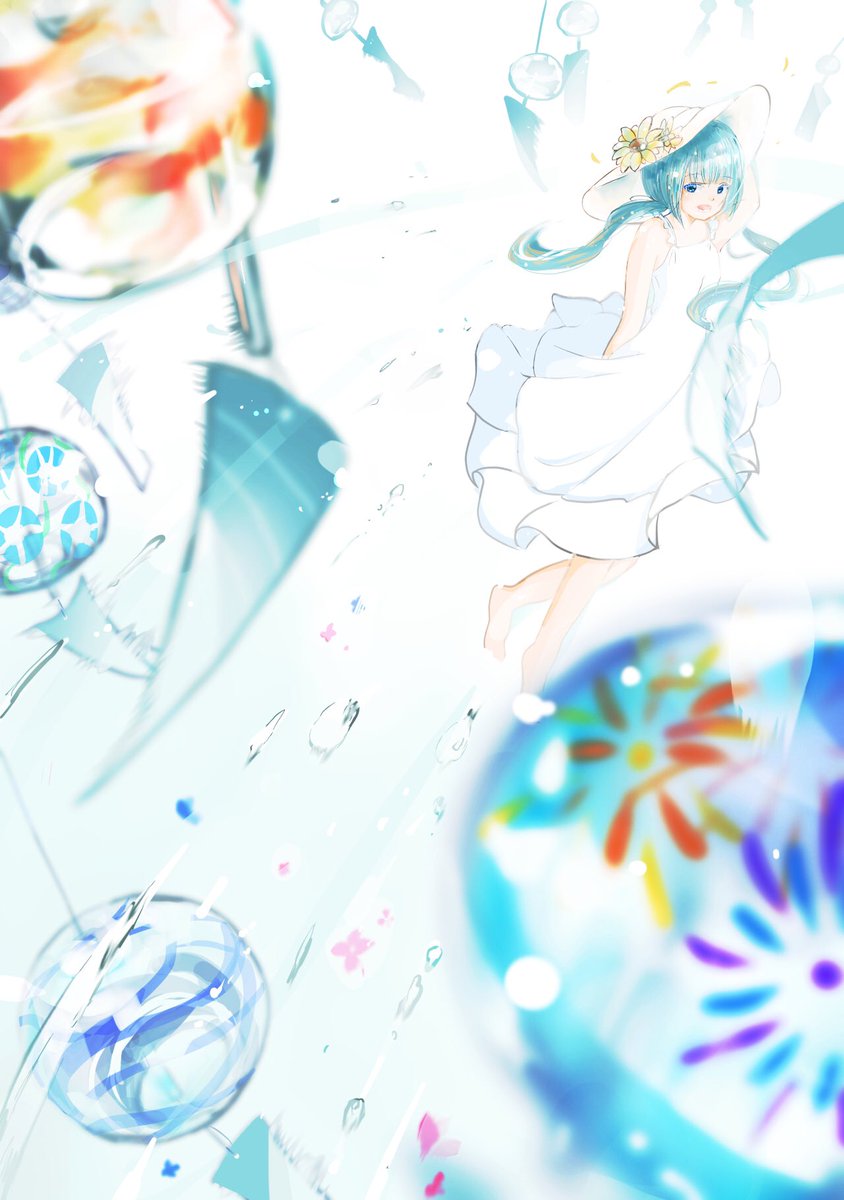 ট ইট র あざらしゆう もうすぐ夏が来るよ 絵描きさんと繋がりたい 初夏の創作クラスタフォロー祭り イラスト好きな人と繋がりたい 社会人絵師活動応援フェス イラスト 風鈴 女の子 風鈴大変だったからみて W