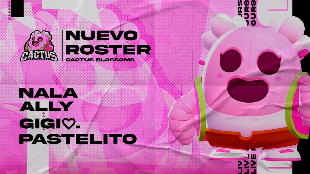 CactusJackBS_'s tweet photo. 🌵🌸Cactus Blossoms 🌸🌵
Nos enorgullece presentar nuestro nuevo equipo que nos representará en futuras competiciones…
¡Darán lo mejor de sí para llegar muy lejos y ser las mejores!
🌸 @NalaBS_ 
🌸 @_sweetally 
🌸 @Gigis_BS 
🌸 @Pastelito_bs https://t.co/irenpyCY0F