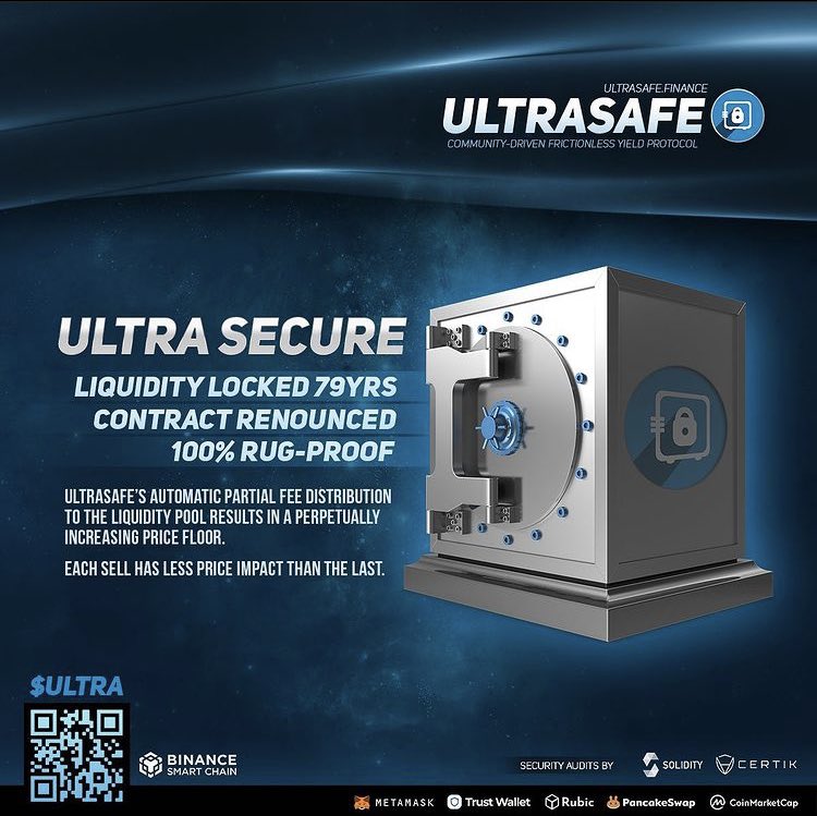 4Real_Seriously's tweet photo. @SpiderBen8 Take a look at https://t.co/ntaUTvHb8D the team has never failed to deliver. Holder count is growing even in the tough market conditions. Staking, NFT’s, merch rolling out. Rashad Evans partnership, the list goes on @UltraSafeBSC @mcuban @ledgerstatus https://t.co/6e9otBddOg