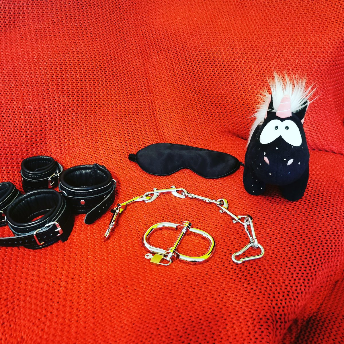 maxemdennis's tweet photo. Ach ja und auch das Maskottchen darf net fehlen bei Einer Session........
#bdsmstuff #bdsmlove #bdsmsession #bdsmlife #bdsmlove #bdsmlifestyle #bdsmcouple #teamschwarzrot #teamblackred https://t.co/qwCv8ONwv6