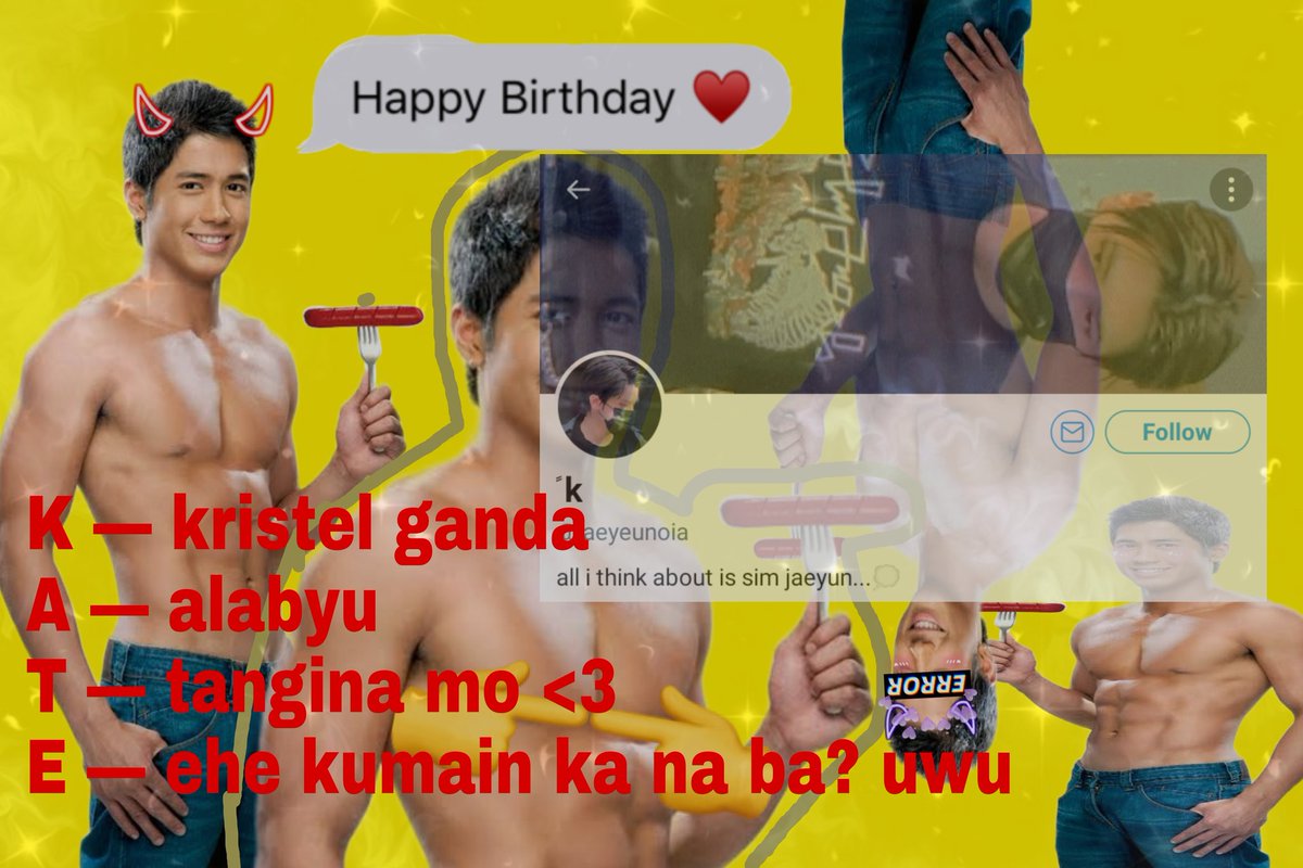 BTD_members's tweet photo. hi anak hulaan mo cno 2 hehe,,, kumsta kyo jan nila 2toy?... ang lalaki nyu n hehe dati uhugin ka pa ih hihi... basta nak nndito lng aq palagi,,, hehe... kain k marami jan ah? ahtdog. hirap naman pota ge happy birthday 👍 @jaeyeunoia https://t.co/n6D1mVdDL4