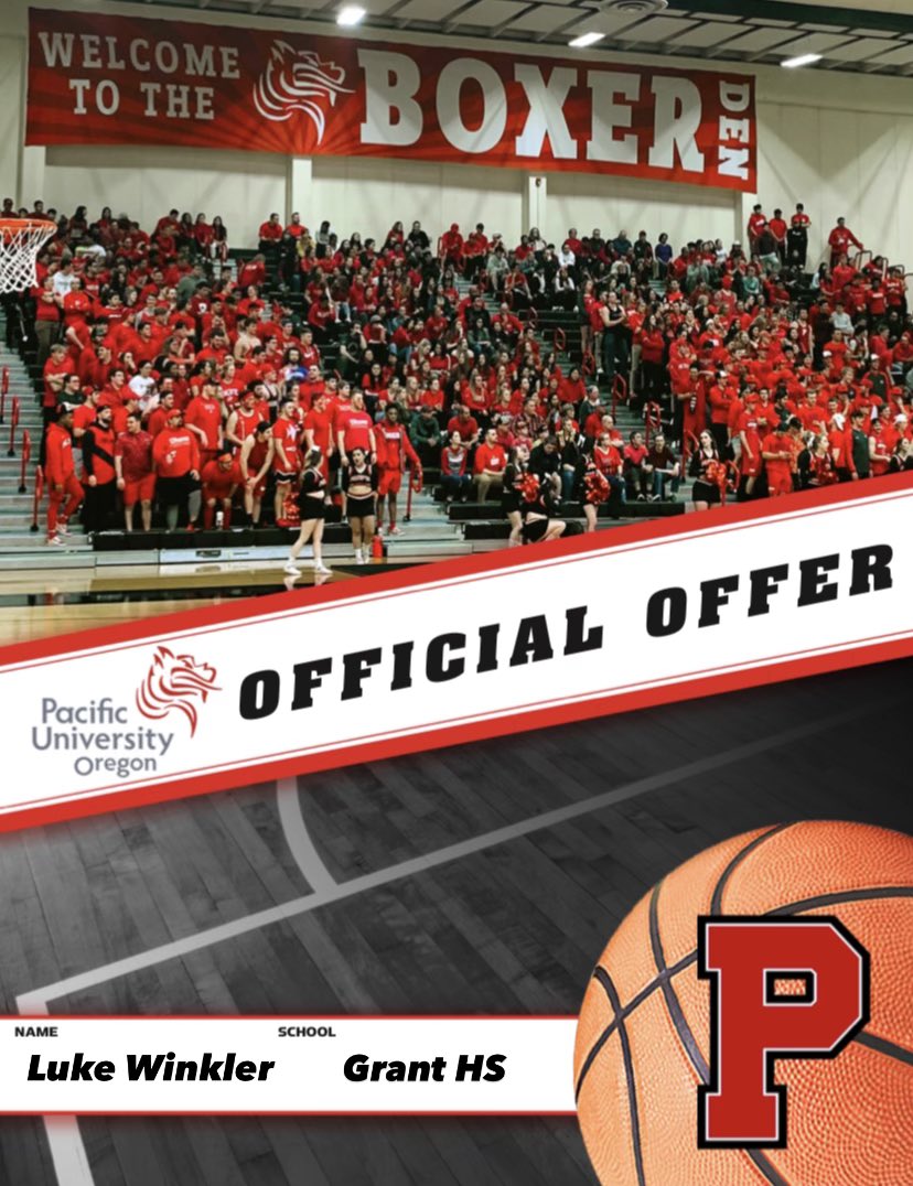 Luke Winkler (@lukewinkler0) on Twitter photo Super excited to receive an offer from Pacific University. Thank you to <a href="/coachMinor3/">Brant Minor</a> and <a href="/JustinLunt/">Justin Lunt</a> for the opportunity. #goboxers Super excited to receive an offer from Pacific University. Thank you to <a href="/coachMinor3/">Brant Minor</a> and <a href="/JustinLunt/">Justin Lunt</a> for the opportunity. #goboxers