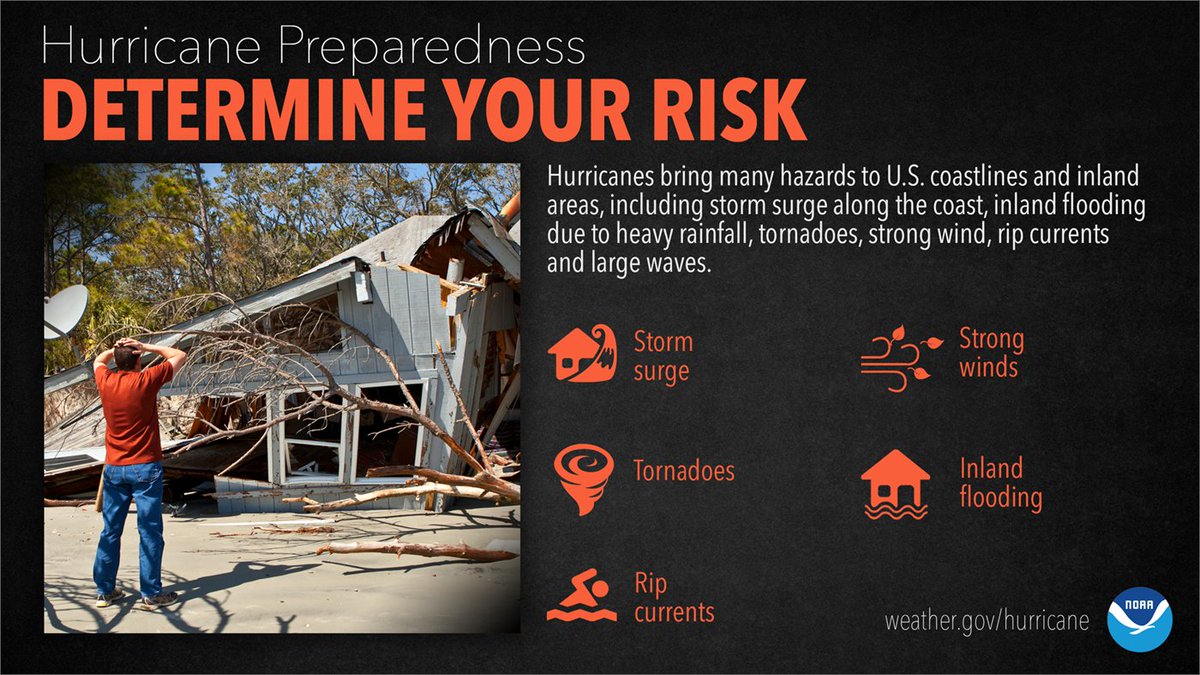 NWS's tweet photo. It’s not just those along the coast that can experience significant, life-threatening impacts. Evaluate what you need to do to protect your home and family NOW, before the storms. https://t.co/HZlel9VeY4 #HurricanePrep #WeatherReady https://t.co/JffAIsOxNo