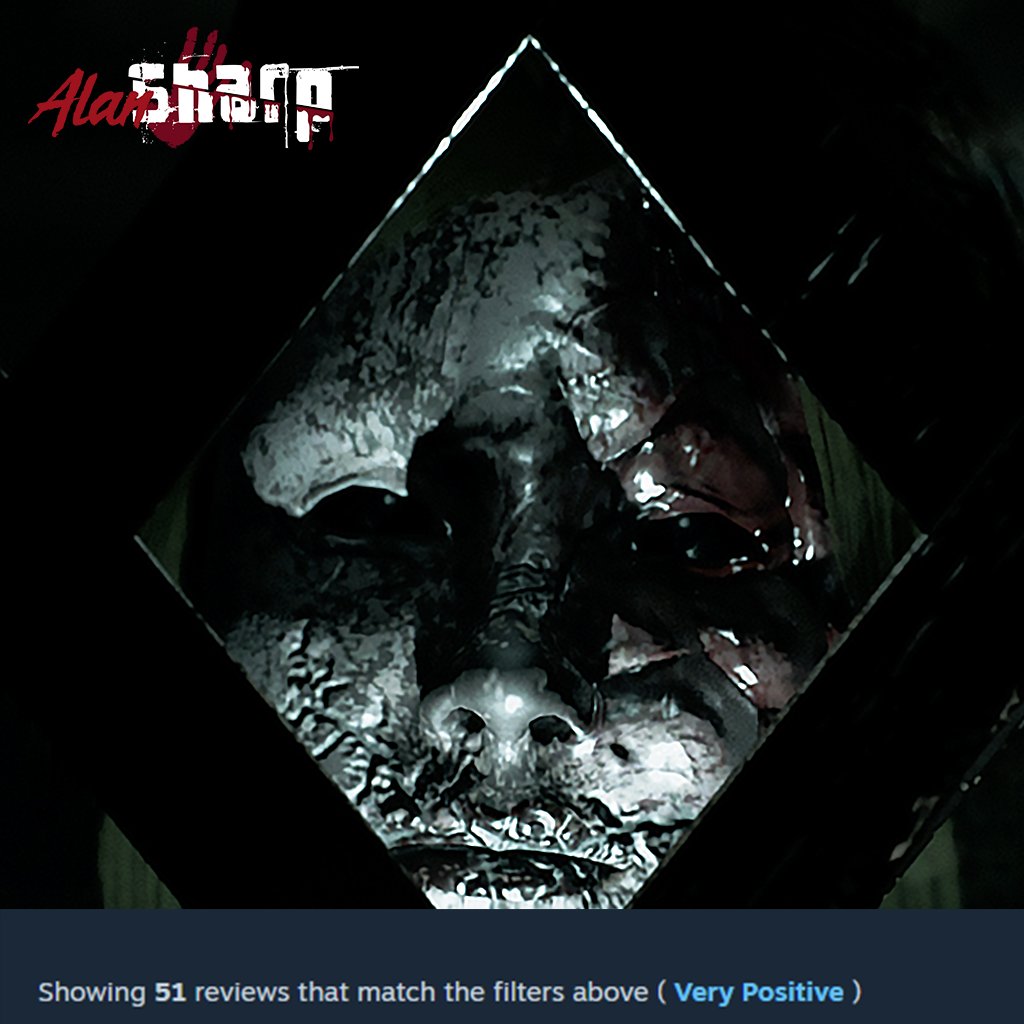 Feeling overwhelmed... 🥺
#AlanSharpGame - our 1st game, 1st project by which we started learning #gamedev, our passion, goal &amp; dedication 🕵️
Seeing 51 Reviews and (Very Positive) on Steam 😱
THANK YOU #HorrorCommunity! 🙏

#indiedev #indiegamedev #gamedev #indiegame #indiegames