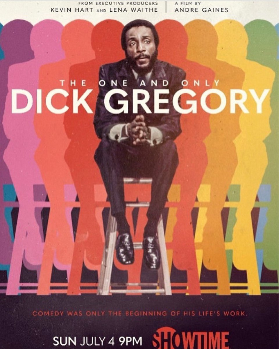 wesleysnipes's tweet photo. I have something GREAT for y’all to watch tomorrow! 

#TheOneAndOnlyDickGregory airs tomorrow, July 4th on @Showtime

A film by #AndreGaines
Executive Producers @KevinHart4real &amp; #LenaWaithe 

Homage to the late GREAT #DickGregory🙌🏿 https://t.co/XPkoRuBe8O
