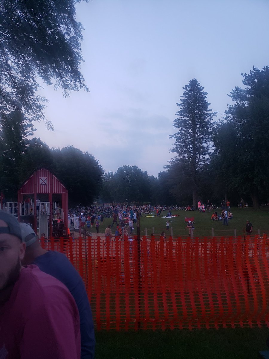 Good turnout for the fireworks in Manchester.