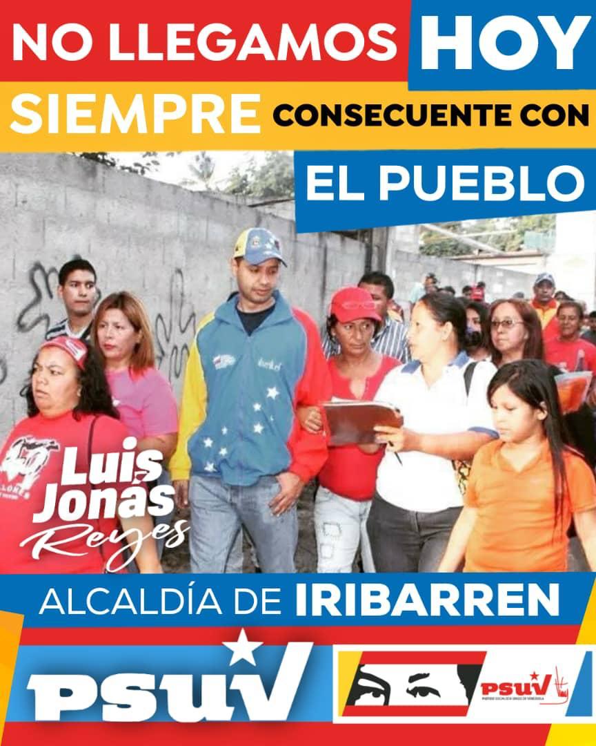 Años de trayectoria @LuisJonasReyes hoy siempre consecuente con el pueblo♥️

Este es nuestro candidato en #Iribarren @PartidoPSUV @dcabellor @NicolasMaduro 

#HablaronLasBases 📦📝