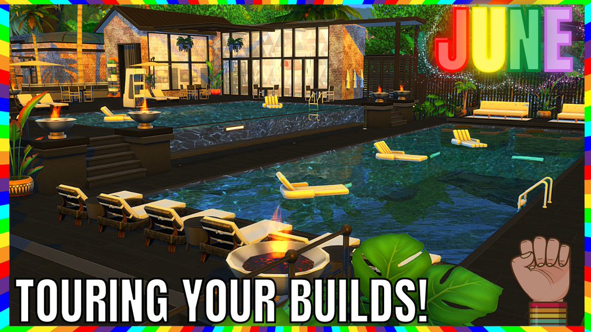 JessicaRayPlays's tweet photo. I totally forgot 2 share everyone's pride build from my June Shell Challenge where they had to use the letters LGBTQ+ to form a house or community area Everyone blew my mind away, from a pride walk to a pride spa!
#thesims4 #simspride #ShowUsYourBuilds
🌈 https://t.co/ZkdV4QSEYb https://t.co/2YpAWqTcvJ