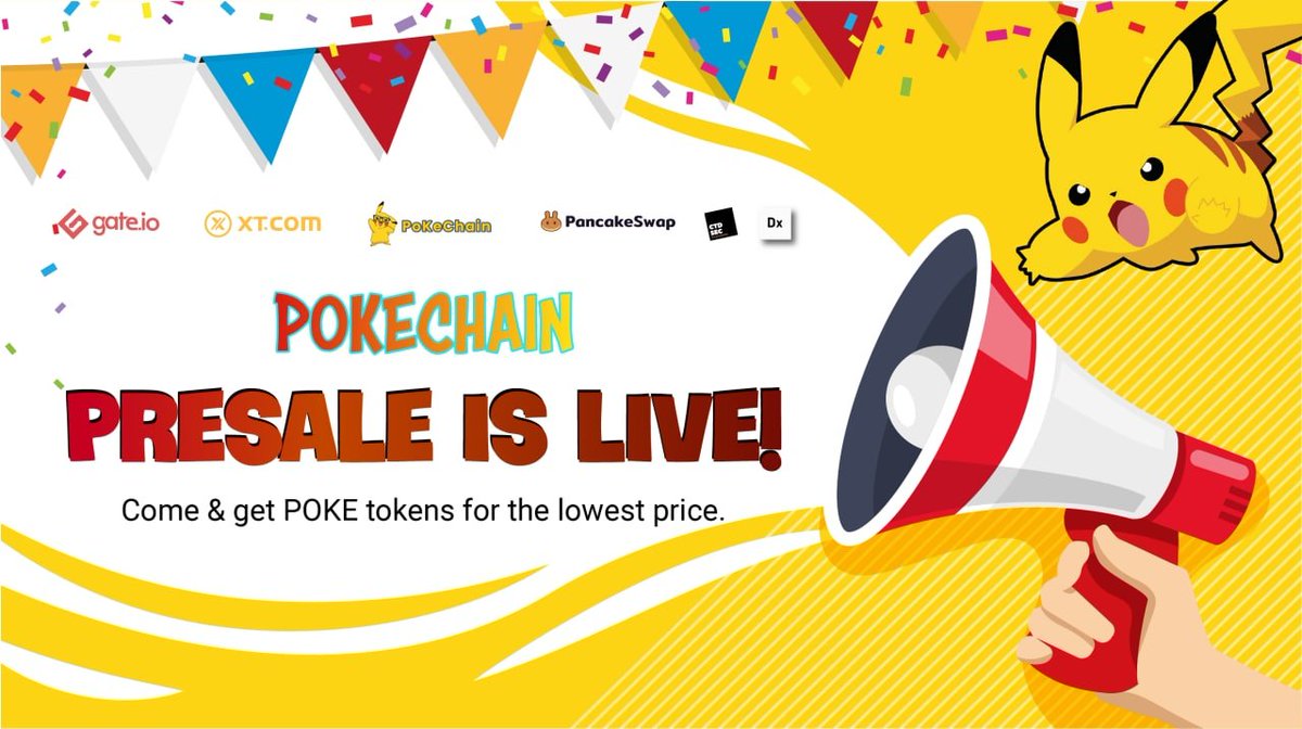 ✨ Hello Be-loved POKE fan! 
💟 Thank you for your great support that your accompany with us after the 1st day of Pre-Sale campaign on DXSALE. We have done 40% of the total hard cap target. Nice works, guys!