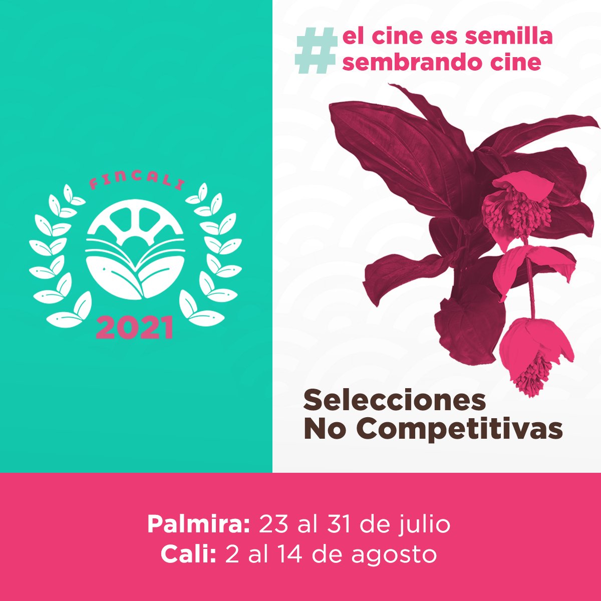 festivalFINCALI's tweet photo. #4toFINCALI 🎉📣⭐ Anunciamos a las #seleccionesoficiales no competitivas
👏🏻👏🏻👏🏻👏🏻 Felicitaciones a los realizadores y directores. Nos vemos en 4to Festival de Cine Ambiental de Cali #FINCALI porque #ElCineEsSemilla 🌱🎦 https://t.co/pH6mpJNlCK