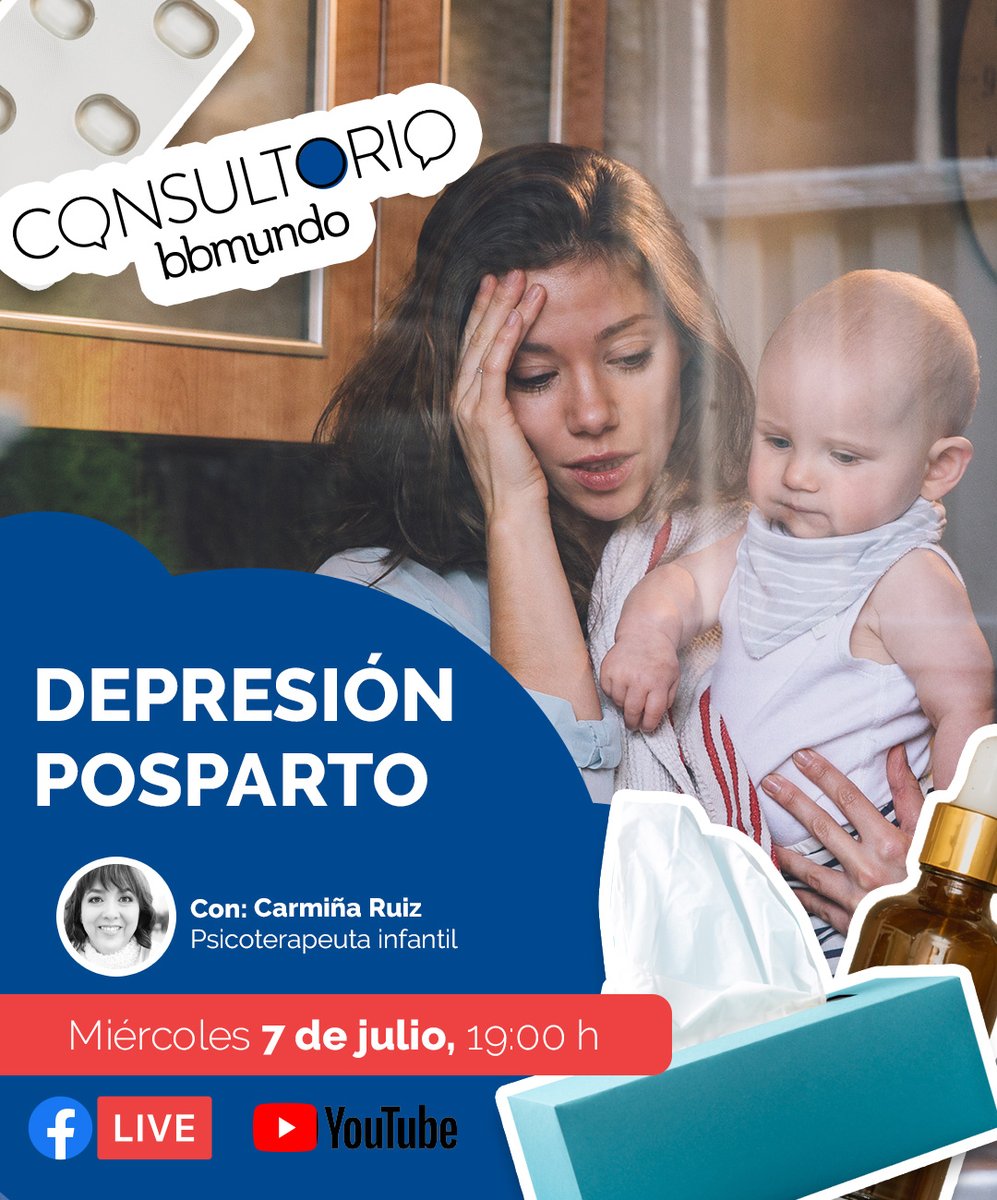 bbmundo_com's tweet photo. Si una de tus amigas o tú, acaban de ser mamás, te invitamos al #Consultoriobbmundo donde una experta nos dirá qué FOCOS ROJOS hay que atender y CÓMO AYUDAR.

📆 MIÉRCOLES 7 DE JULIO
⏰ 19:00 H
Informes 👉https://t.co/UxoZmfKfEW https://t.co/D0peQnjCvQ
