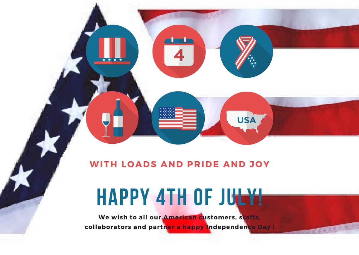 🇺🇸 Happy Independence Day to all our customers, staff and collaborators. 🇺🇸