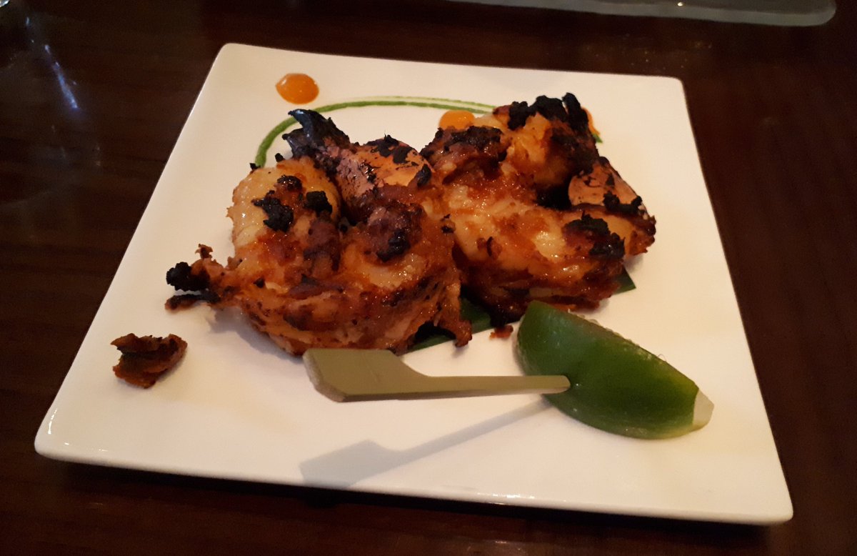 MichelinGuideUK's tweet photo. Wild ocean prawns and Peshawari Murgh - two highlights from dinner @TheAmaya_ #Belgravia #MICHELINStar https://t.co/5QfpkgrVwH