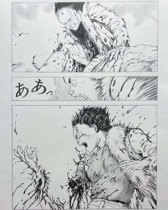 AKIRA-鉄雄。鉛筆画✏️ 描いてみた。 | ico さんのマンガ | ツイコミ(仮)