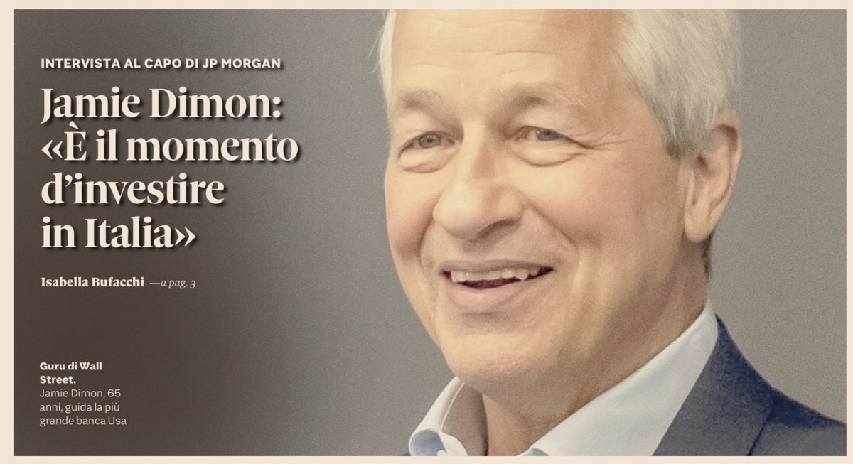 giuslit's tweet image. “È il momento di investire in Italia”
(voleva aggiungere perché si compra a sconto, ma pareva brutto).
Gli squali volteggiano da un bel po’.