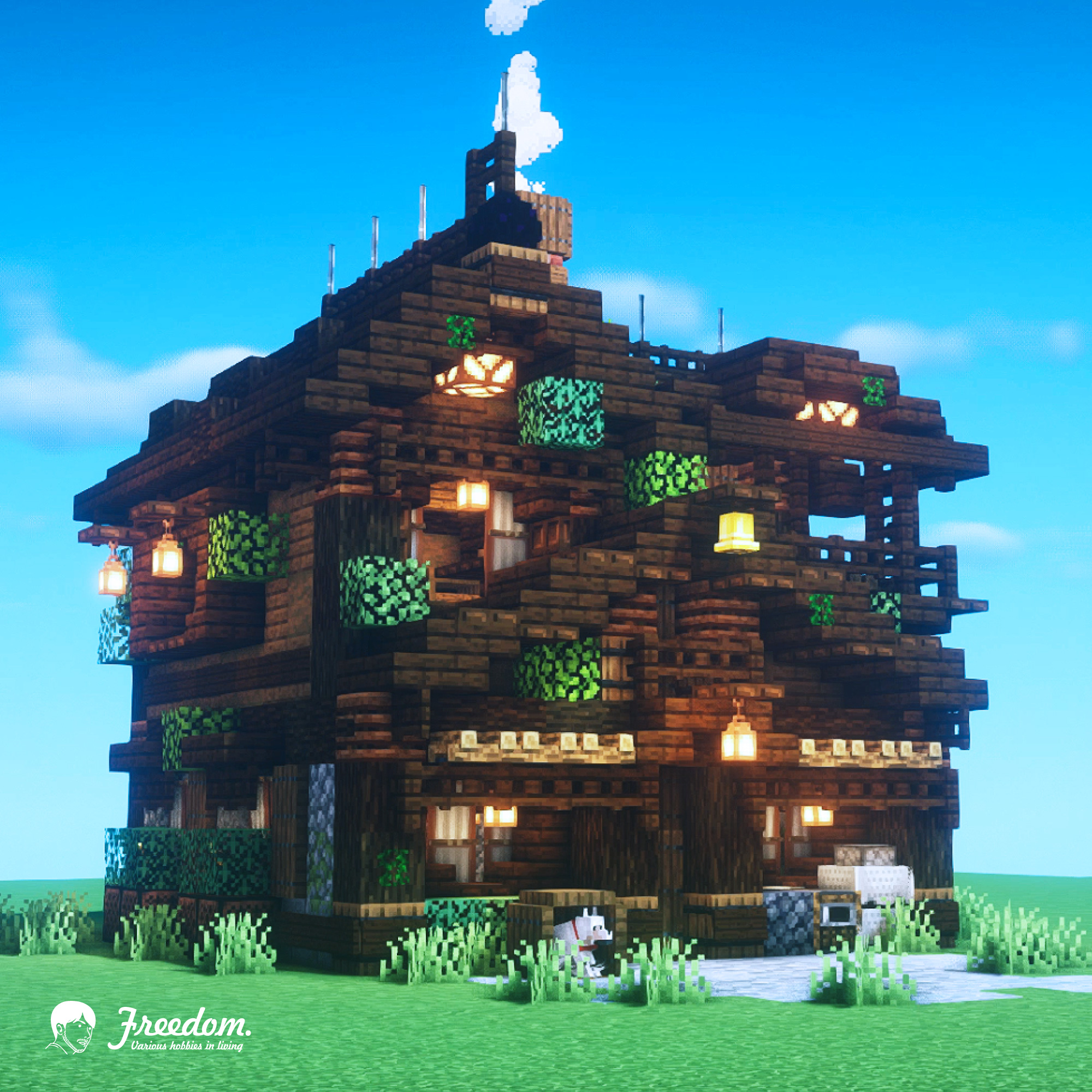 Freedom Dark Oak House Tutorial Video Up T Co Xirxjphtvn Minecraft Minecraft建築コミュ Minecraftbuild Architect Interior Tutorial 建築 バニラ建築学部 Vanilla チュートリアル 西洋建築 拠点 House T Co G0uocqnx8r
