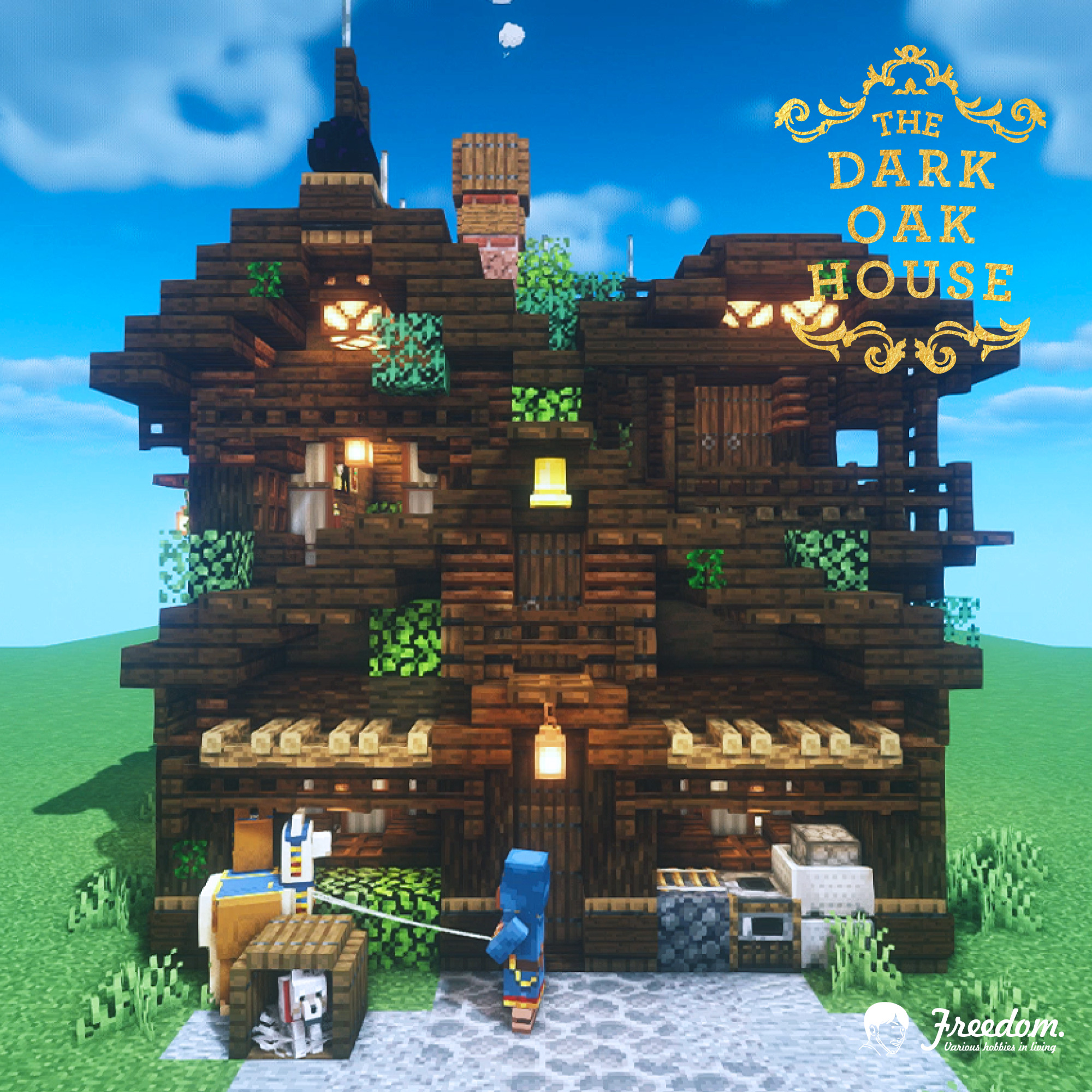 Freedom Dark Oak House Tutorial Video Up T Co Xirxjphtvn Minecraft Minecraft建築コミュ Minecraftbuild Architect Interior Tutorial 建築 バニラ建築学部 Vanilla チュートリアル 西洋建築 拠点 House T Co G0uocqnx8r