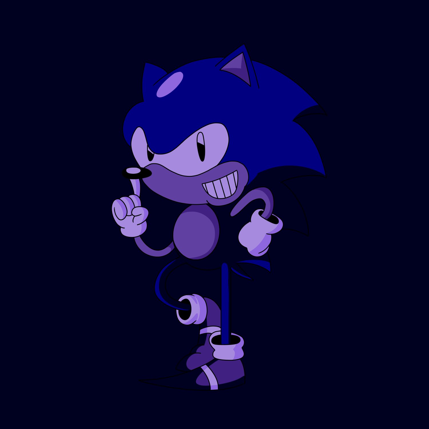 Majin sonic has a mask? but I animated it 