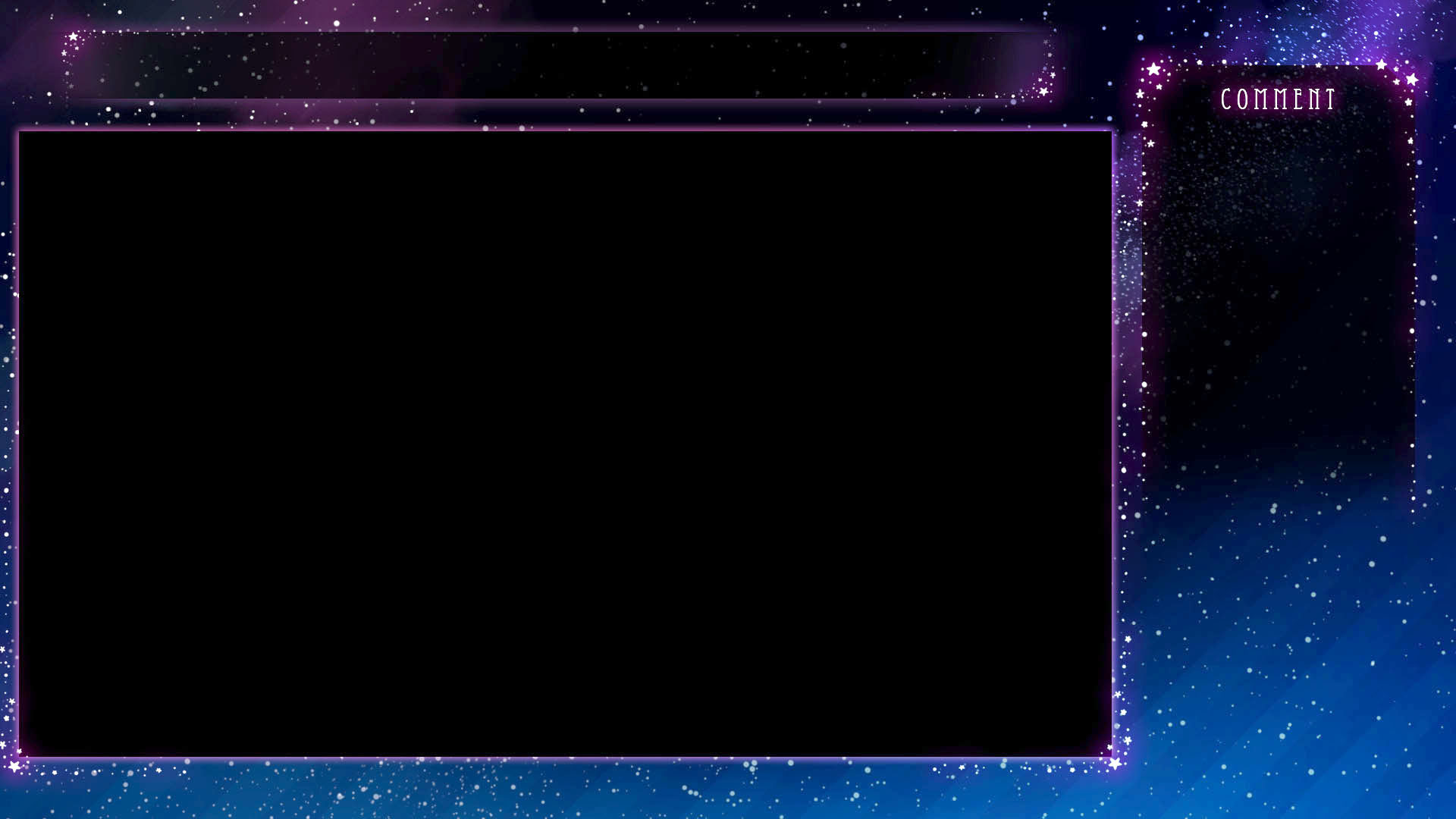 未早 C101土曜日西 む 12a Vtuberさん配信向けのゲーム配信用背景素材第19弾を作ってみました 今回のテーマは七夕も近いので星空です 画面枠は透過素材ではないので素材の上にゲーム画面を置いてご使用ください 雰囲気に合わせてご自由にお使いください