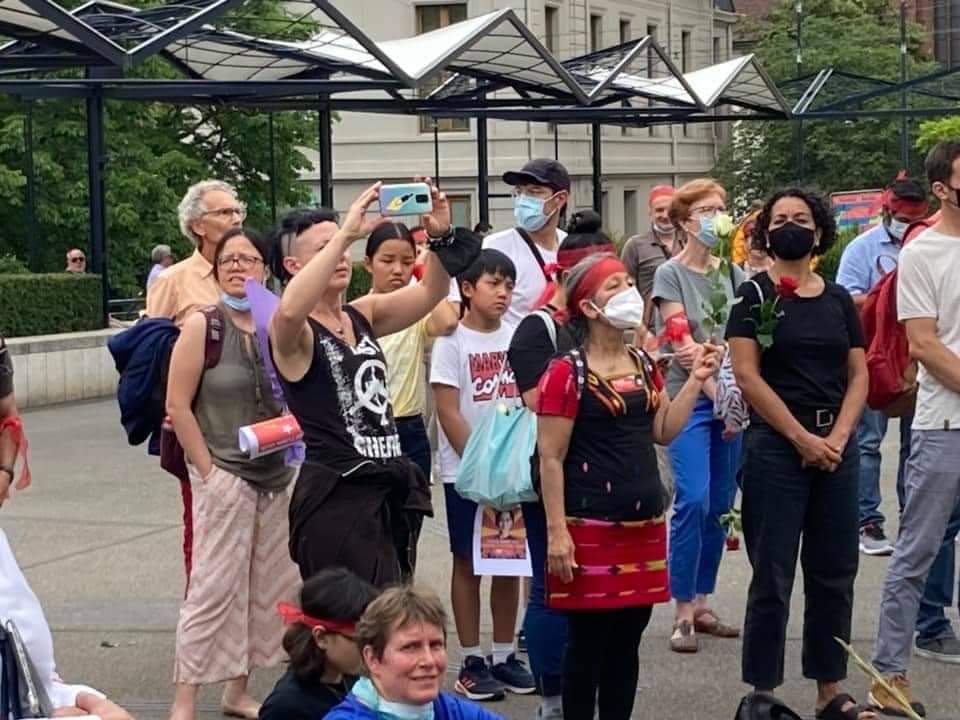 Daniel78037553's tweet photo. Support for the Spring Revolution was held in Basel, #Switzerland. 
#WhatsHappeningInMyanmar
#July4Coup
 https://t.co/teQGScx9b7
