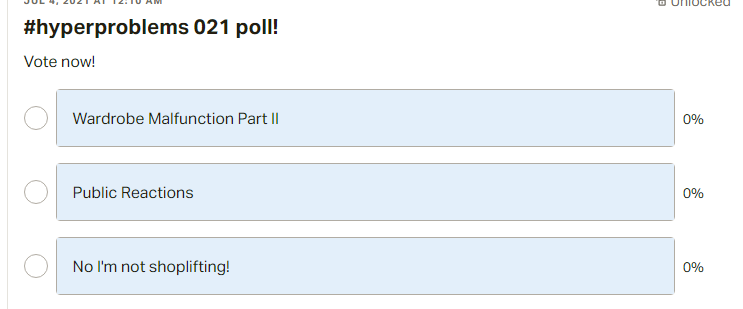 sarkopheros's tweet photo. #hyperproblems 21 poll is out now! Go vote! https://t.co/dmr1rHEoLi https://t.co/0brCrZBZa7