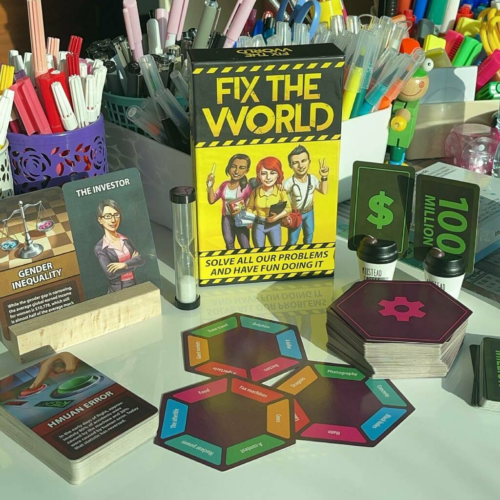 And today’s activity inspiration is sponsored by “fix the world” game 🤓😱😁

How can we use dragons, a contest and doctors to solve “gender inequality problem”? 

🥲💭📝 we ask PHD holders to be part of (world got dragons contest) where the participan… instagr.am/p/CQ4-yqmA7vg/